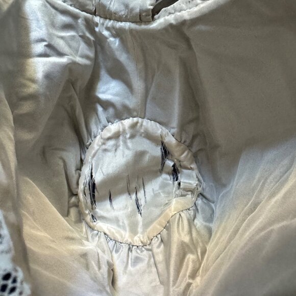 Victorian 1800s Antique Blue Velvet & Lace Girls Bonnet Theater Movie Prop Costu - Picture 6 of 8